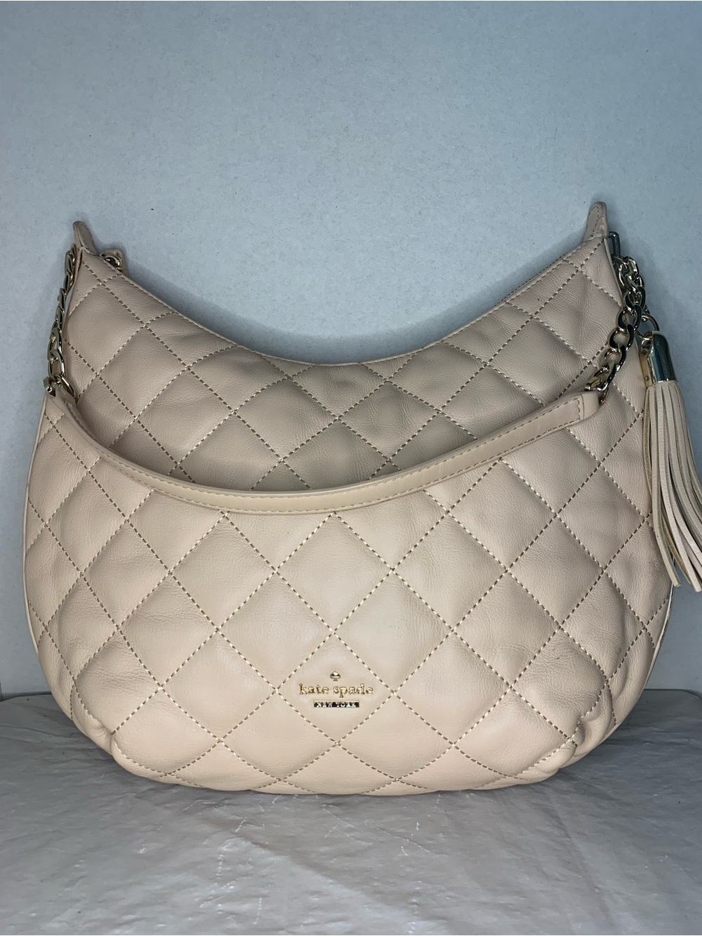 Kate Spade Quilted Leather Quilted Leather Crescent Shoulder Bag